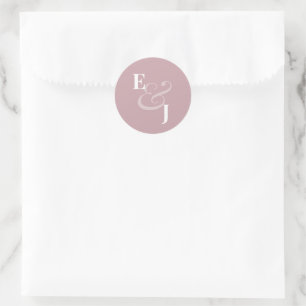 Sello de Sobre de Boda Reverse Mauve Ampersand