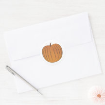 Sello de Sobre de Calabaza de Hoja de Naranja Anti
