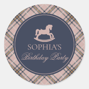 Sello de Sobre de Cumpleaños de Caballo Mecedor de
