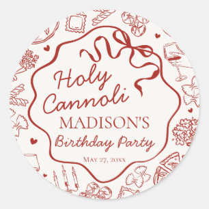 Sello de Sobre de Cumpleaños de Cannoli Sagrado de