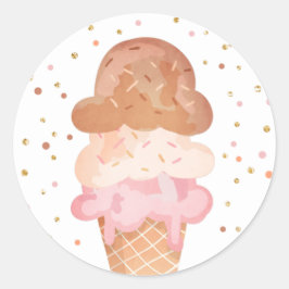 Sello de Sobre de Cumpleaños de Helado Verano Stic