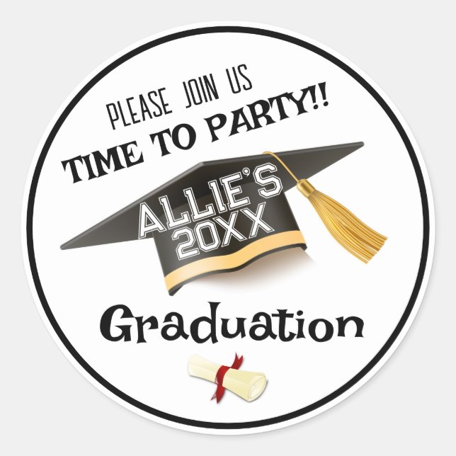 Sello de Sobre de Fiesta de Graduación  (Anverso)