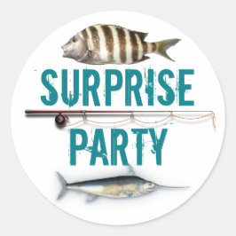 Sello de Sobre de Invitación a Fiesta Sorpresa con