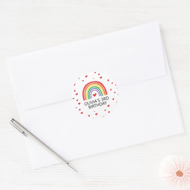 Sello de sobre de invitación de cumpleaños de Arco (Sobre)