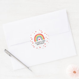 Sello de sobre de invitación de cumpleaños de Arco