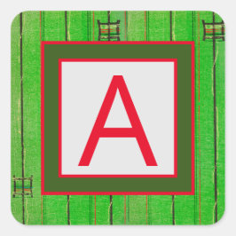 SELLO DE SOBRE DE MONOGRAMA DE CALCOMANÍA PERSONAL