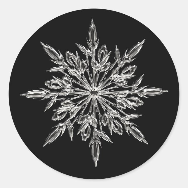 Sello de sobre de Navidad de cristal de hielo de c (Anverso)