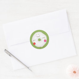 Sello de sobre de tarjeta de Navidad de donut de a