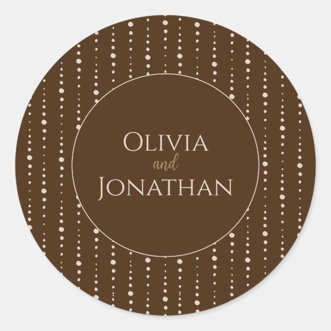 Sello de sobre elegante y clásico de bronce orname (Anverso)