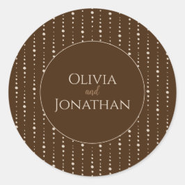 Sello de sobre elegante y clásico de bronce orname