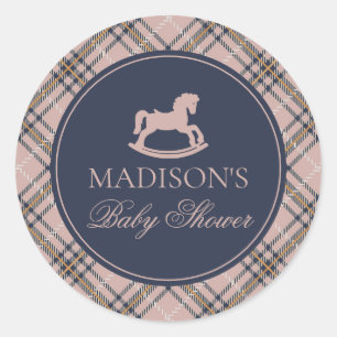 Sello de Sobre para Baby Shower de Caballo Mecedor