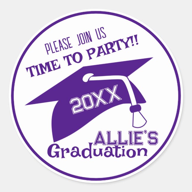 Sello de Sobre para Fiesta de Graduación  (Anverso)
