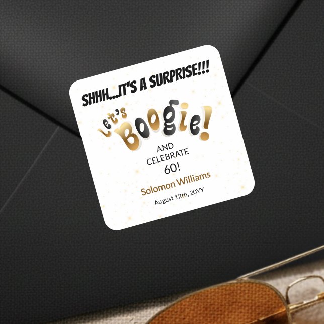 Sello de Sobre Sorpresa de Cumpleaños 60 Let's Boo (Subido por el creador)