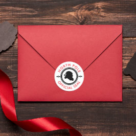 Sello De Taller Cute Black Red And White Santa Cla