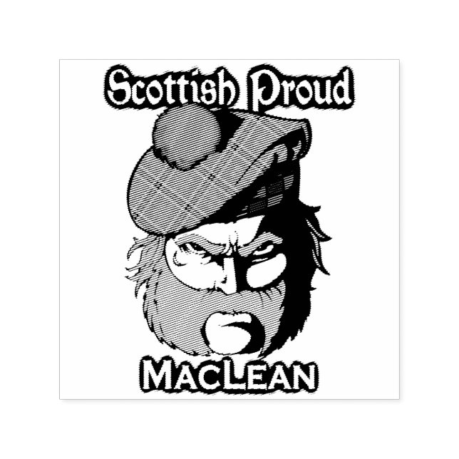 Sello de tinta MacLean de Clan Highlander de Escoc (Diseño)