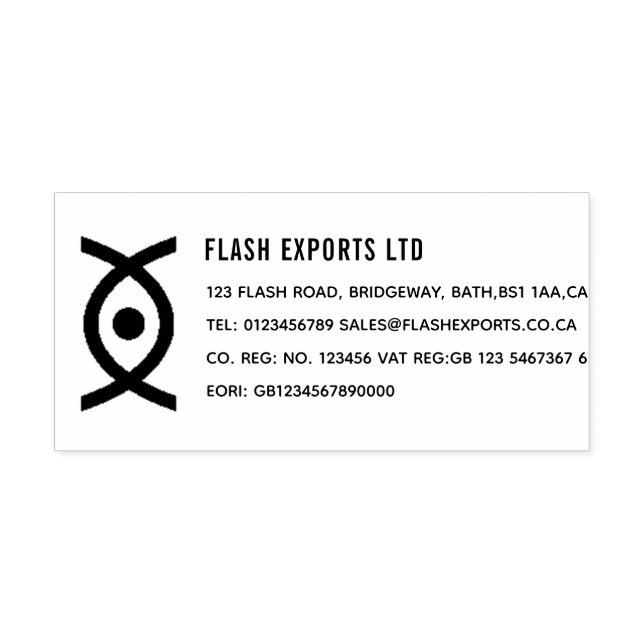 Sello de tinta personalizado para empresa (Diseño)