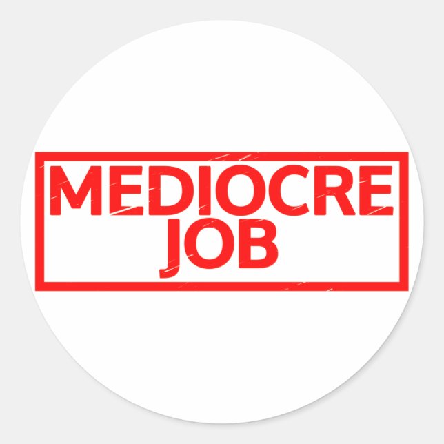 Sello de trabajo mediocre (Anverso)