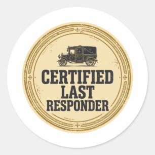Sello de último respondedor certificado adhesivo