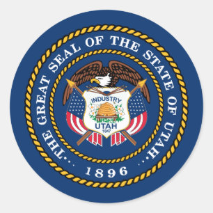 Sello de Utahn, sello del Pegatina de Utah