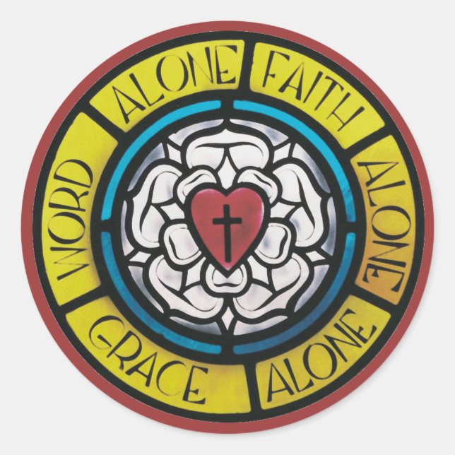 Sello de vidrio manchado Luther (Anverso)