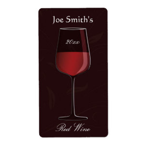 Sello de vino casero elegante