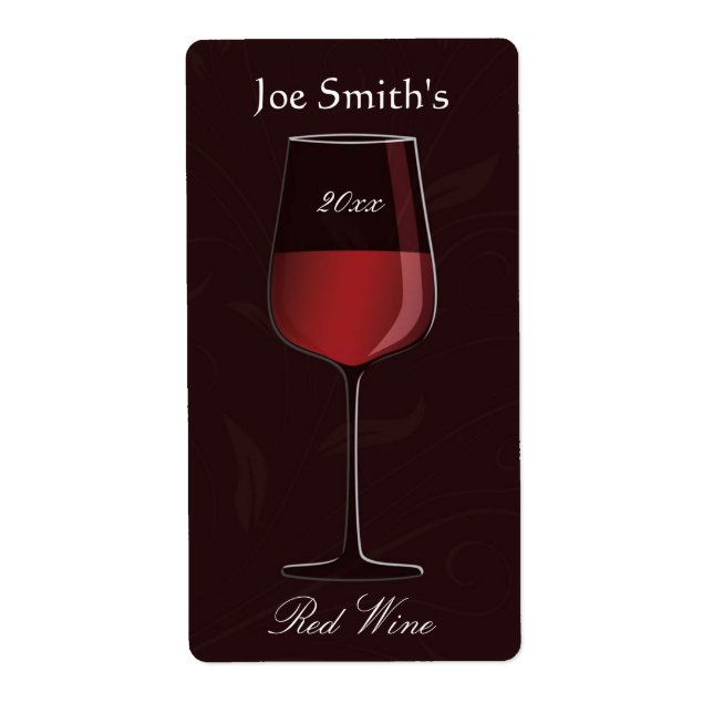 Sello de vino casero elegante (Frente)