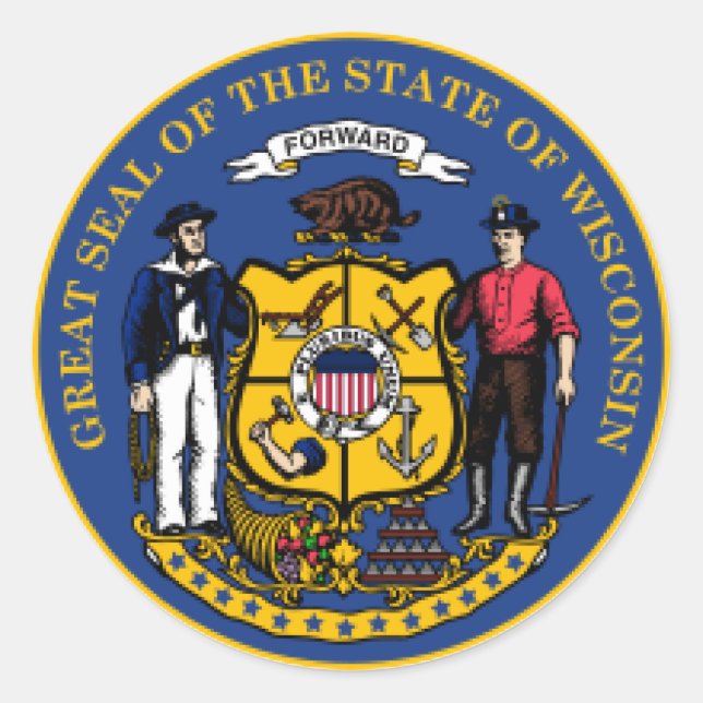 Sello de Wisconsin (Anverso)