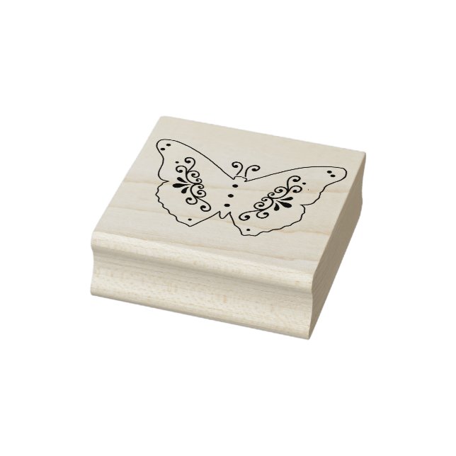 Sello decorativo de goma de mariposa (Sello)