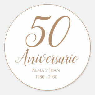 Sello del 50 Aniversario Quincuagésimo Aniversario