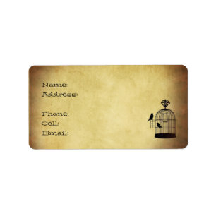sello del birdcage del vintage