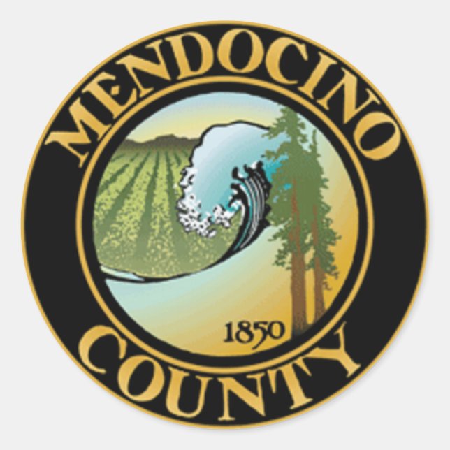 Sello del condado de Mendocino, California (Anverso)