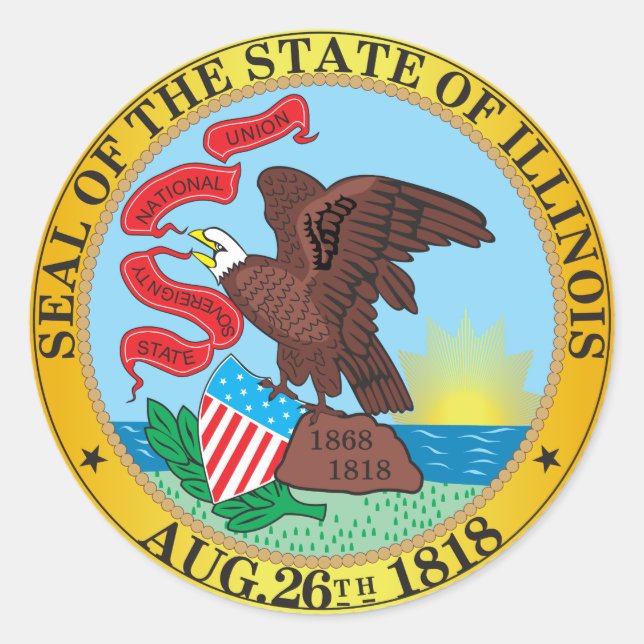 Sello del estado de Illinois (Anverso)