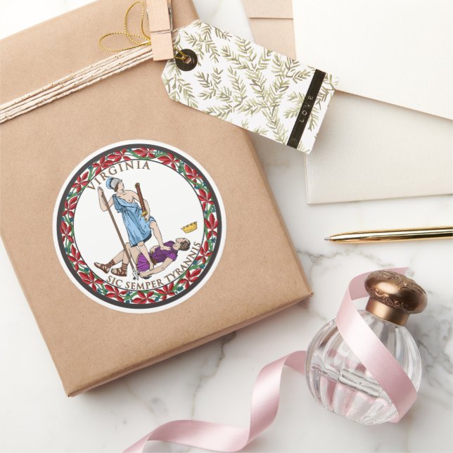 Sello del Estado de Virginia, la bandera del estad (Regalar)