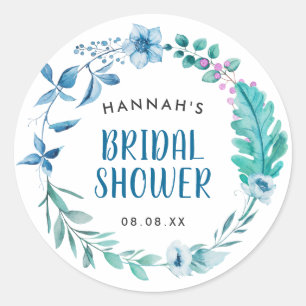 Sello del Favor de la flor de la flor de color azu