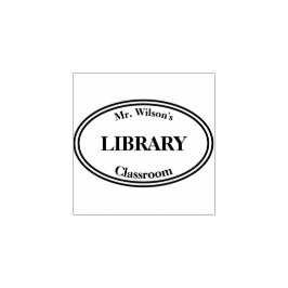 Sello del libro de la biblioteca del profesor
