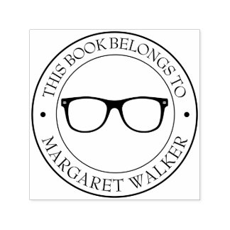 Sello del libro de la biblioteca personalizado - E