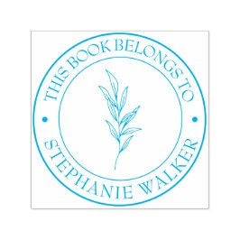 Sello del libro de la biblioteca personalizado - E