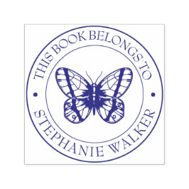 Sello del libro de la biblioteca personalizado - E