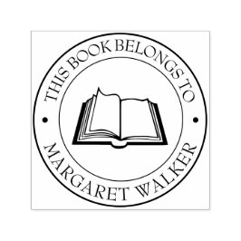 Sello del libro de la biblioteca personalizado - E