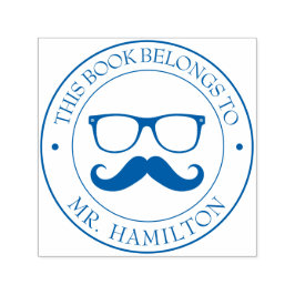 Sello del libro de la biblioteca personalizado - E