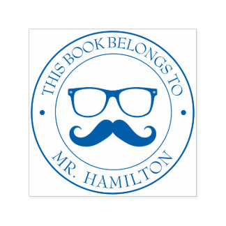 Sello del libro de la biblioteca personalizado - E