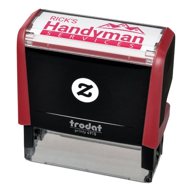 Sello del logotipo comercial del Handyman rojo - H (Producto)