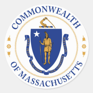 Sello del Pegatina de la Commonwealth de Massachus