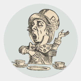 sello del pegatina de la etiqueta del sombrerero d