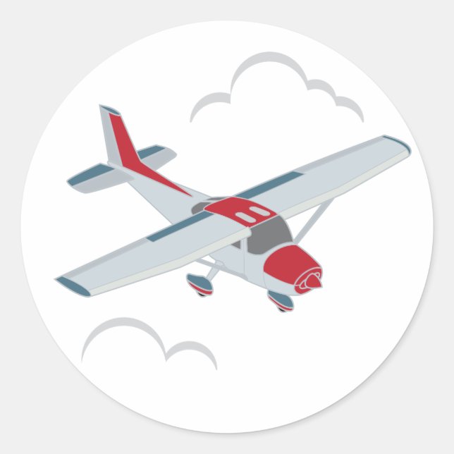 Sello del Pegatina del avión (Anverso)