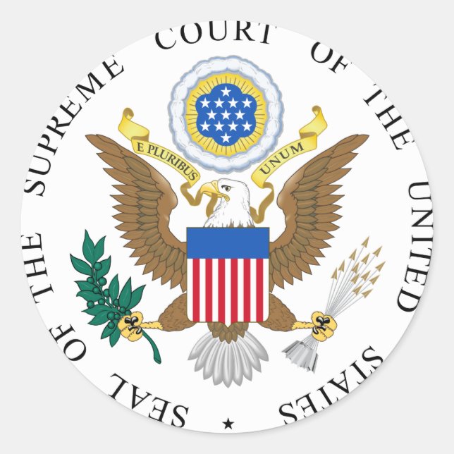 Sello del Tribunal Supremo de los Estados Unidos (Anverso)