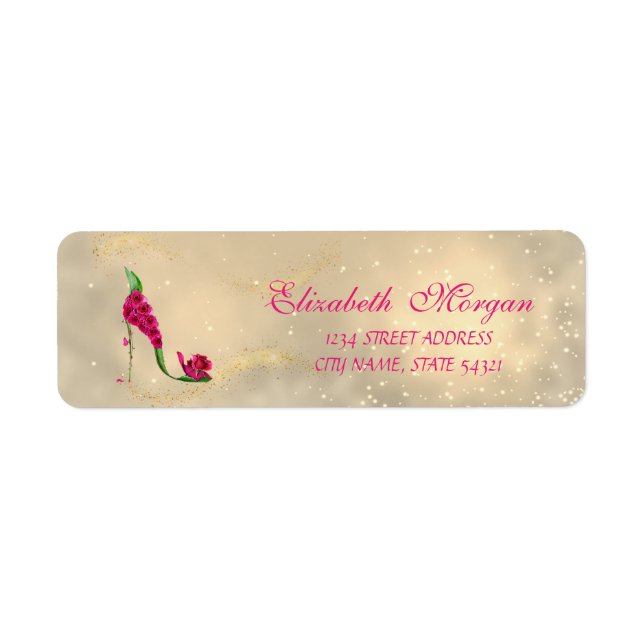 Sello elegante de dirección de Moda glamorosa (Frente)