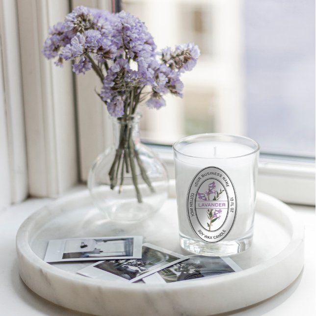 Sello elegante de flores de lavanda (Subido por el creador)