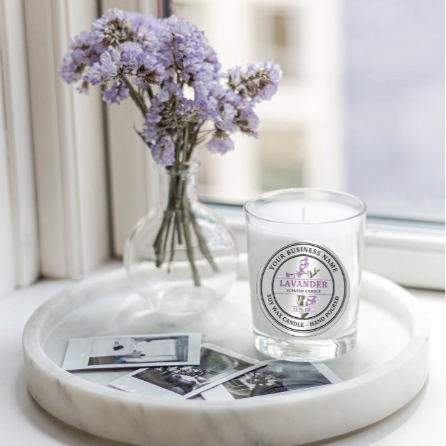 Sello elegante de flores de lavanda (Subido por el creador)