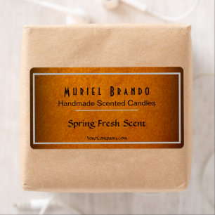 Sello elegante de la Compañía de Velas de Oro V4